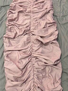 Norma Kamala Ruched Blush Pink Bodycon Dress